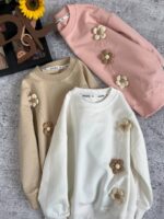 بلوز تک گل برجسته